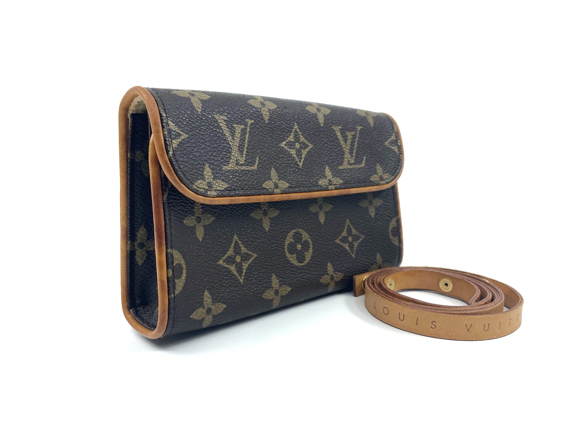 Louis Vuitton Pochette Florentine Monogram Purse Clutch Belt Bag
